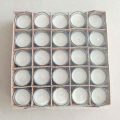 New Product glass holder white filled votive candles wholesale